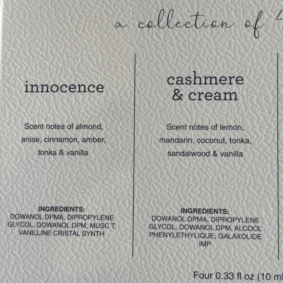 Sand + Fog Diffuser Oils Vanilla Reserve Innocence White Cotton Cashmere & Cream - Picture 4 of 5